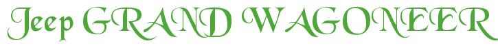 Rendering -Jeep GRAND WAGONEER - using Black Chancery