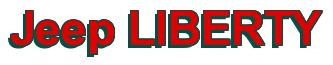 Rendering -Jeep LIBERTY - using Arial Bold