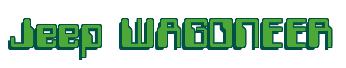 Rendering -Jeep WAGONEER - using Computer Font