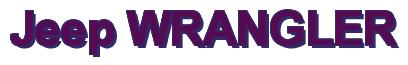 Rendering -Jeep WRANGLER - using Arial Bold