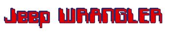 Rendering -Jeep WRANGLER - using Computer Font