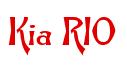 Rendering -Kia RIO - using Manchuria