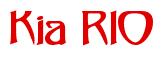 Rendering -Kia RIO - using Saga
