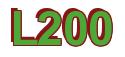 Rendering -L200 - using Arial Bold