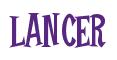 Rendering -LANCER - using Cooper Latin