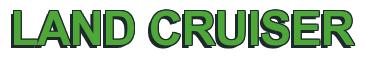 Rendering -LAND CRUISER - using Arial Bold