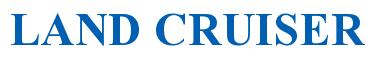 Rendering -LAND CRUISER - using Times New Roman Bold