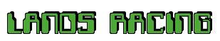 Rendering -LANOS RACING - using Computer Font