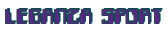 Rendering -LEGANZA SPORT - using Computer Font