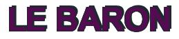 Rendering -LE BARON - using Arial Bold