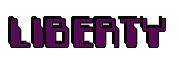Rendering -LIBERTY - using Computer Font