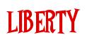 Rendering -LIBERTY - using Cooper Latin