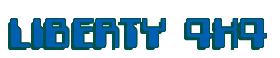 Rendering -LIBERTY 4X4 - using Computer Font