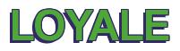 Rendering -LOYALE - using Arial Bold