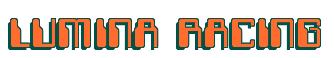 Rendering -LUMINA RACING - using Computer Font
