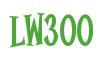 Rendering "LW300" using Cooper Latin