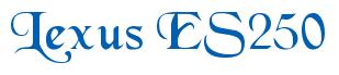 Rendering -Lexus ES250 - using Black Chancery