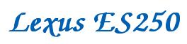 Rendering -Lexus ES250 - using Zapf Chancery