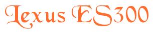 Rendering -Lexus ES300 - using Black Chancery