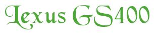 Rendering -Lexus GS400 - using Black Chancery