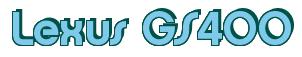 Rendering -Lexus GS400 - using Charlet