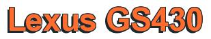 Rendering -Lexus GS430 - using Arial Bold
