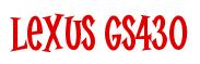 Rendering -Lexus GS430 - using Cooper Latin