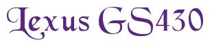 Rendering -Lexus GS430 - using Black Chancery