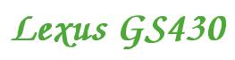 Rendering -Lexus GS430 - using Zapf Chancery