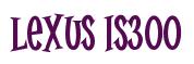 Rendering -Lexus IS300 - using Cooper Latin