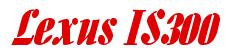 Rendering -Lexus IS300 - using Aloe