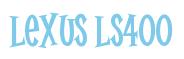 Rendering -Lexus LS400 - using Cooper Latin