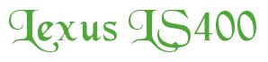 Rendering -Lexus LS400 - using Black Chancery