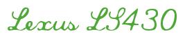 Rendering -Lexus LS430 - using Commercial Script