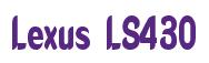 Rendering -Lexus LS430 - using Callimarker