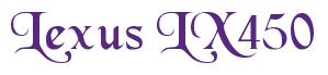 Rendering -Lexus LX450 - using Black Chancery