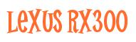 Rendering -Lexus RX300 - using Cooper Latin