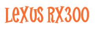 Rendering -Lexus RX300 - using Cooper Latin