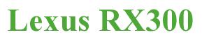 Rendering -Lexus RX300 - using Times New Roman Bold