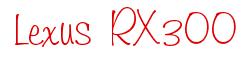 Rendering -Lexus RX300 - using Freehand 591