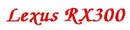 Rendering -Lexus RX300 - using Zapf Chancery