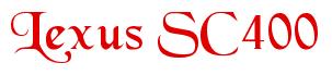 Rendering -Lexus SC400 - using Black Chancery