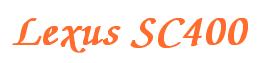 Rendering -Lexus SC400 - using Zapf Chancery