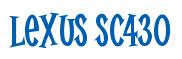 Rendering -Lexus SC430 - using Cooper Latin
