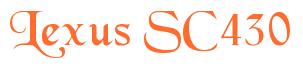 Rendering -Lexus SC430 - using Black Chancery