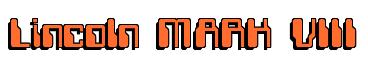 Rendering -Lincoln MARK VIII - using Computer Font