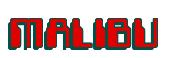 Rendering -MALIBU - using Computer Font
