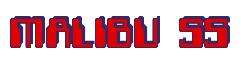Rendering -MALIBU SS - using Computer Font
