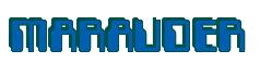 Rendering -MARAUDER - using Computer Font