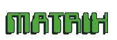 Rendering -MATRIX - using Computer Font